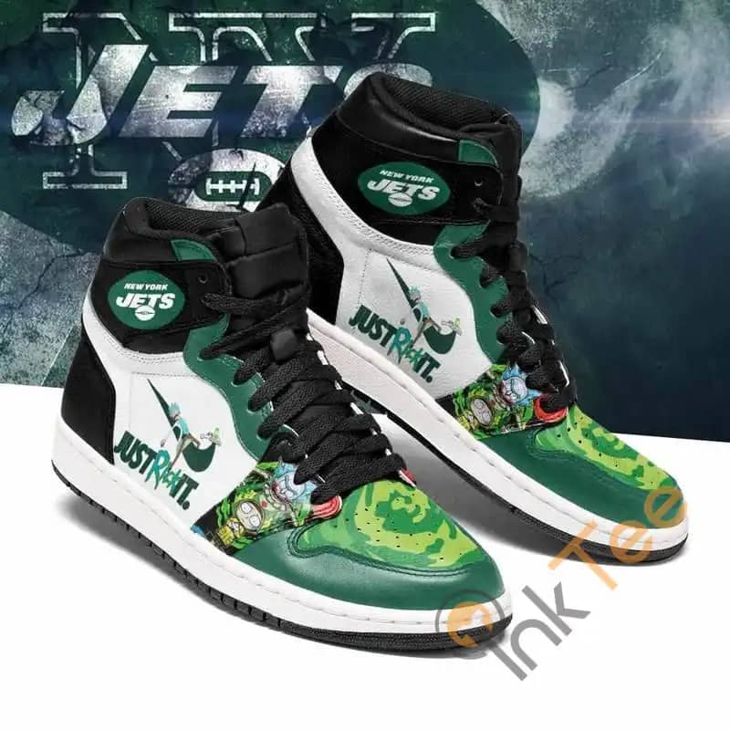 Rick And Morty New York Jets Custom It2610 Air Jordan Shoes