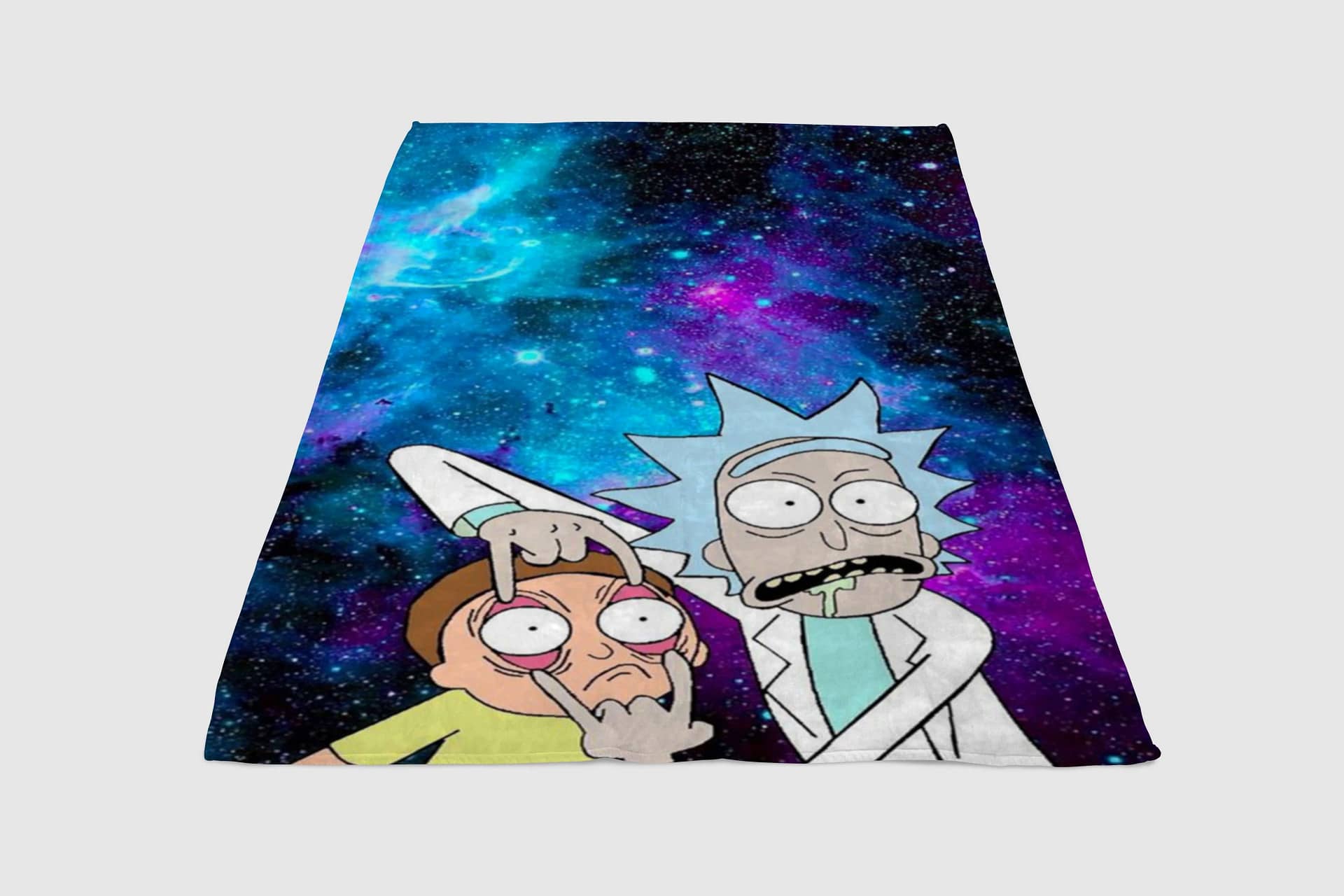 Rick And Morty Wallpaper Phone Fleece Blanket