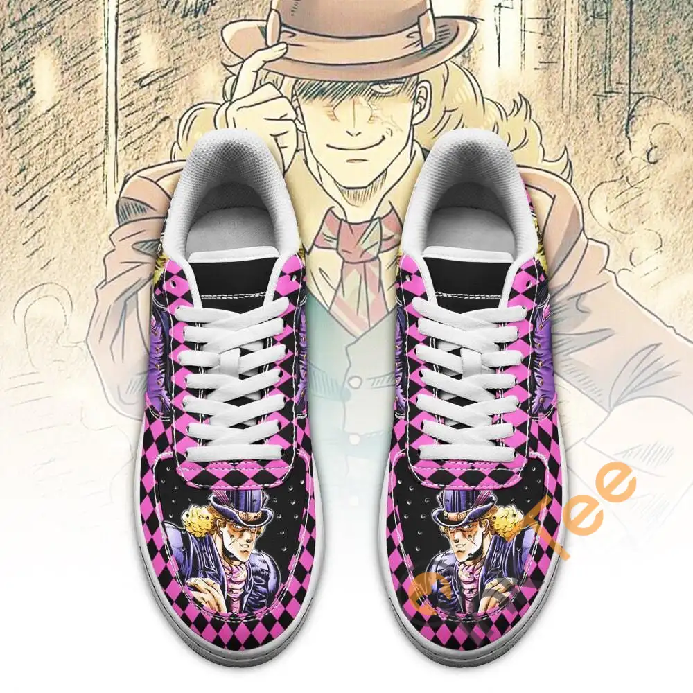 Robert E. O. Speedwagon Jojo Anime Fan Gift Idea Amazon Nike Air Force Shoes