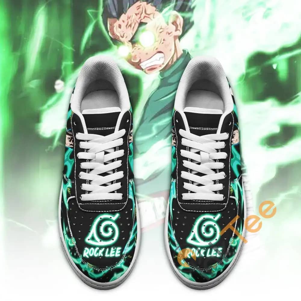 Rock Lee Custom Naruto Anime Amazon Nike Air Force Shoes