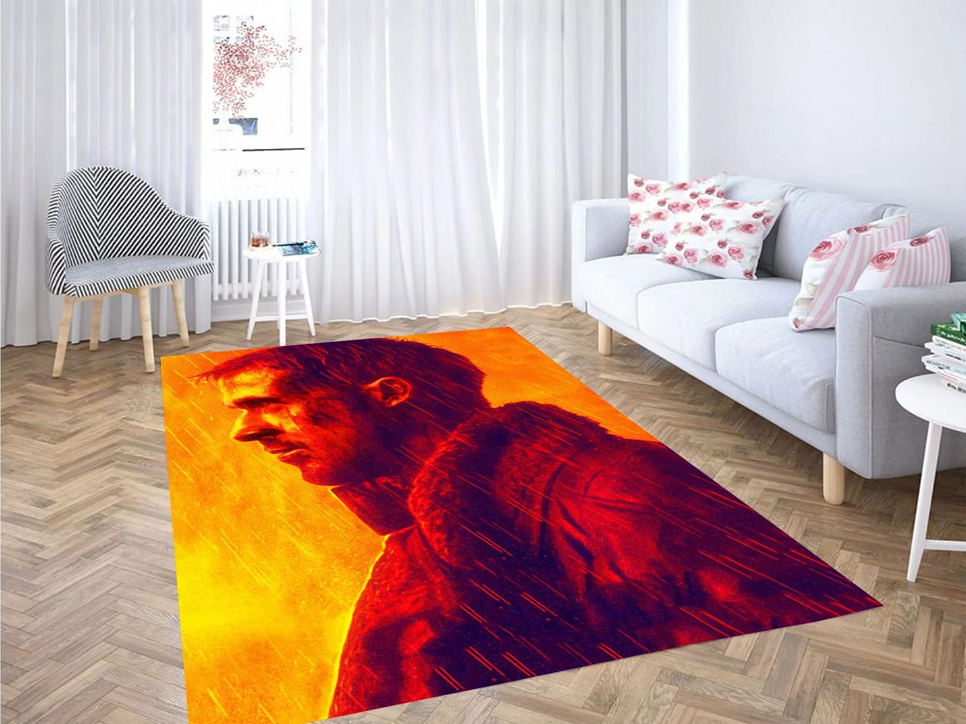 Ryan Gosling Red Light Blade Runner 2049 Carpet Rug
