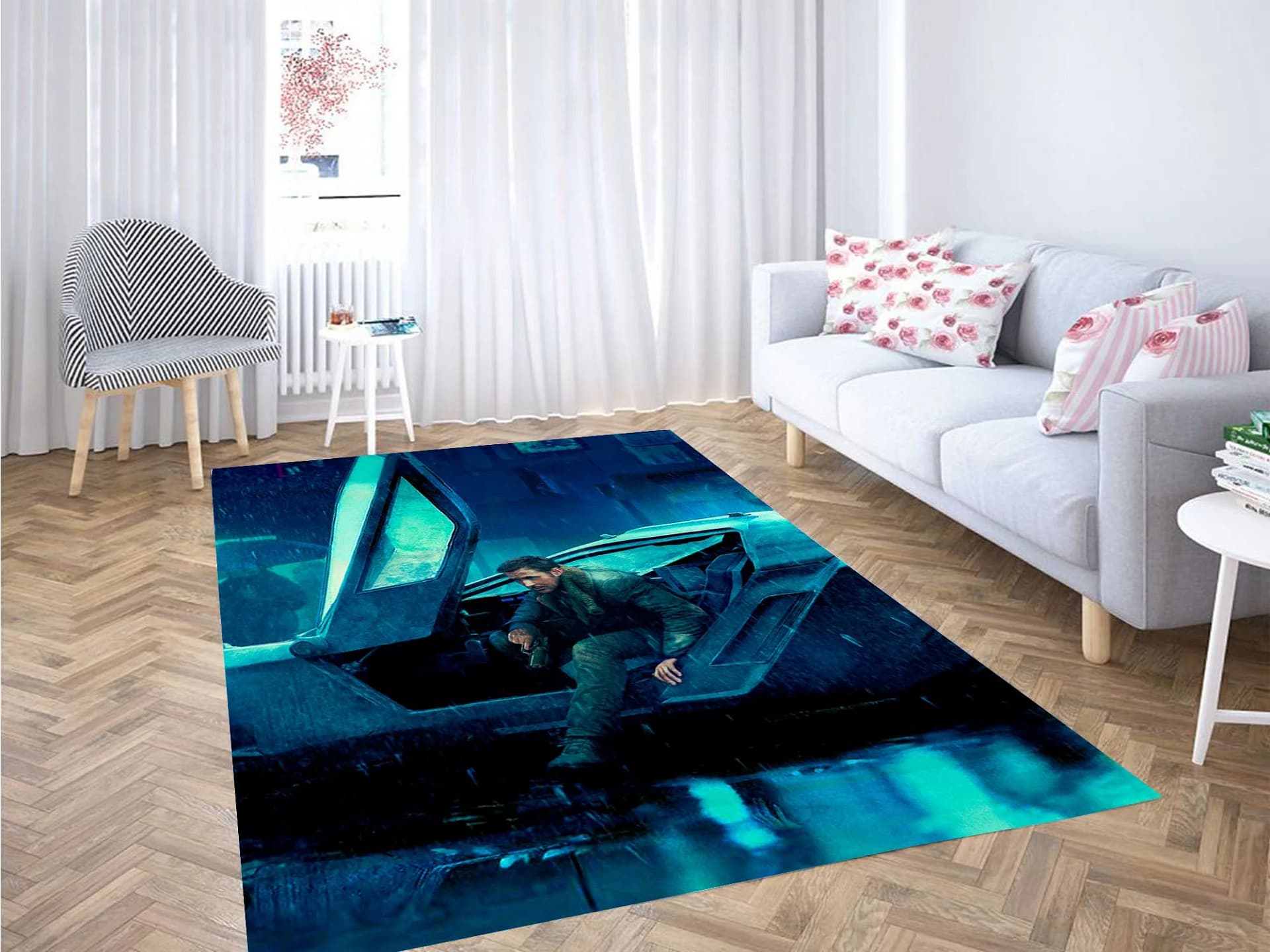 Ryan Gosling With Car Blade Runner 2049 Carpet Rug