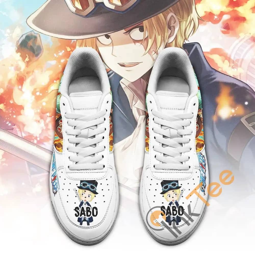 Sabo Custom One Piece Anime Fan Amazon Nike Air Force Shoes