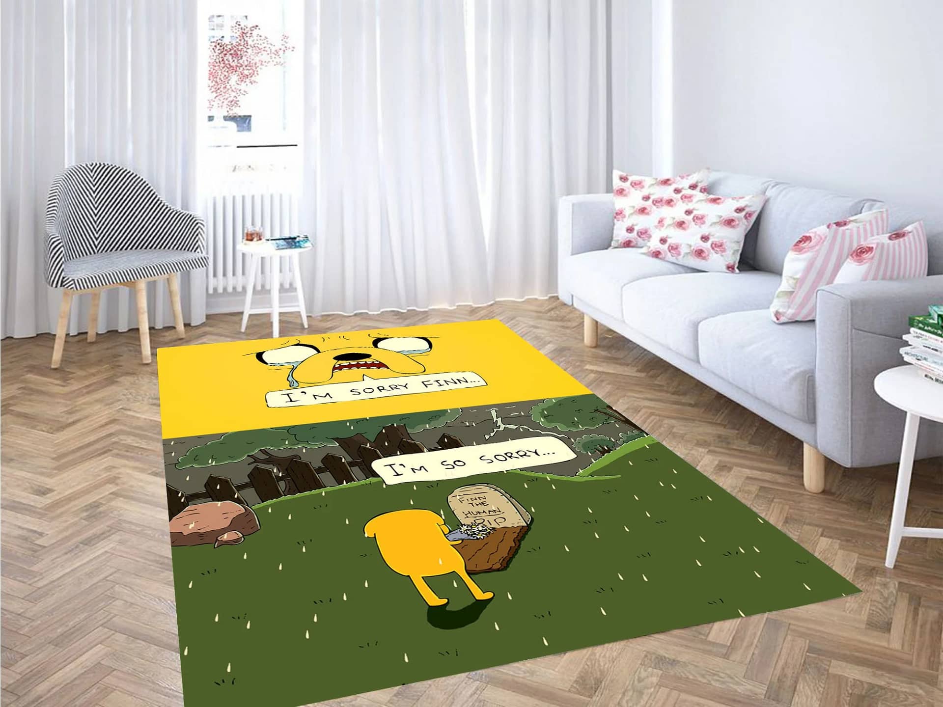 Sad Jack Adventure Time Carpet Rug