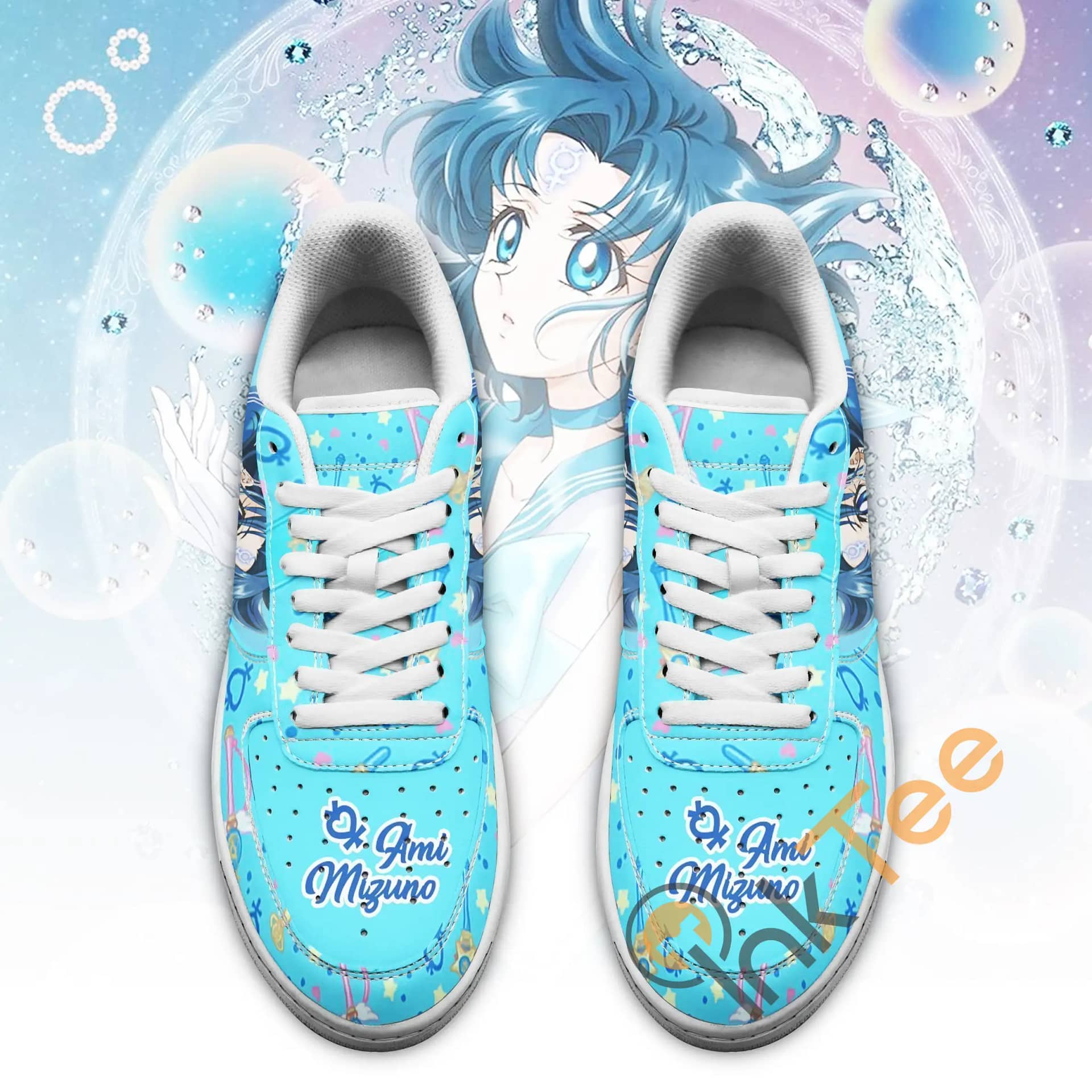 Sailor Mercury Sailor Moon Anime Fan Gift Amazon Nike Air Force Shoes