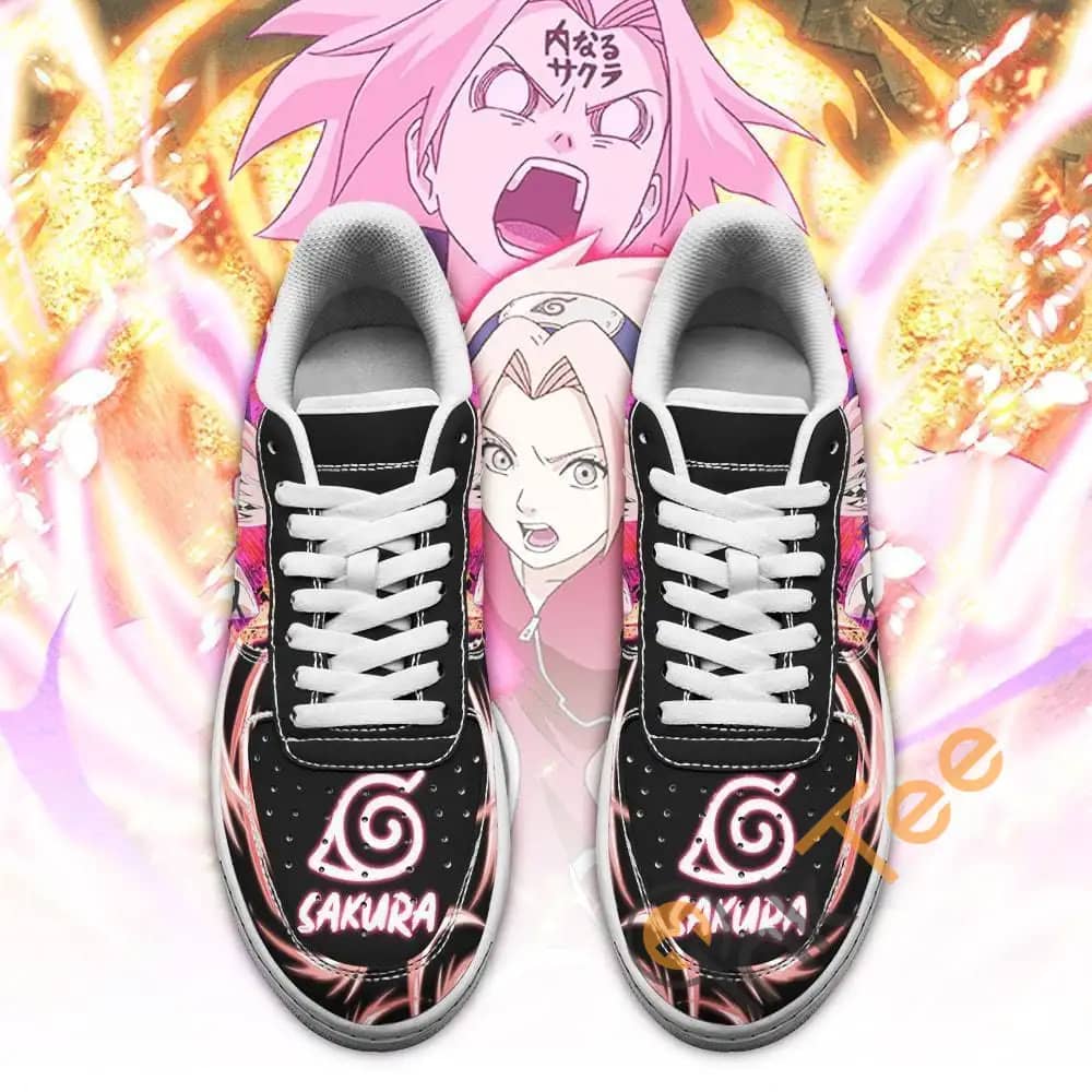Sakura Haruno Custom Naruto Anime Amazon Nike Air Force Shoes