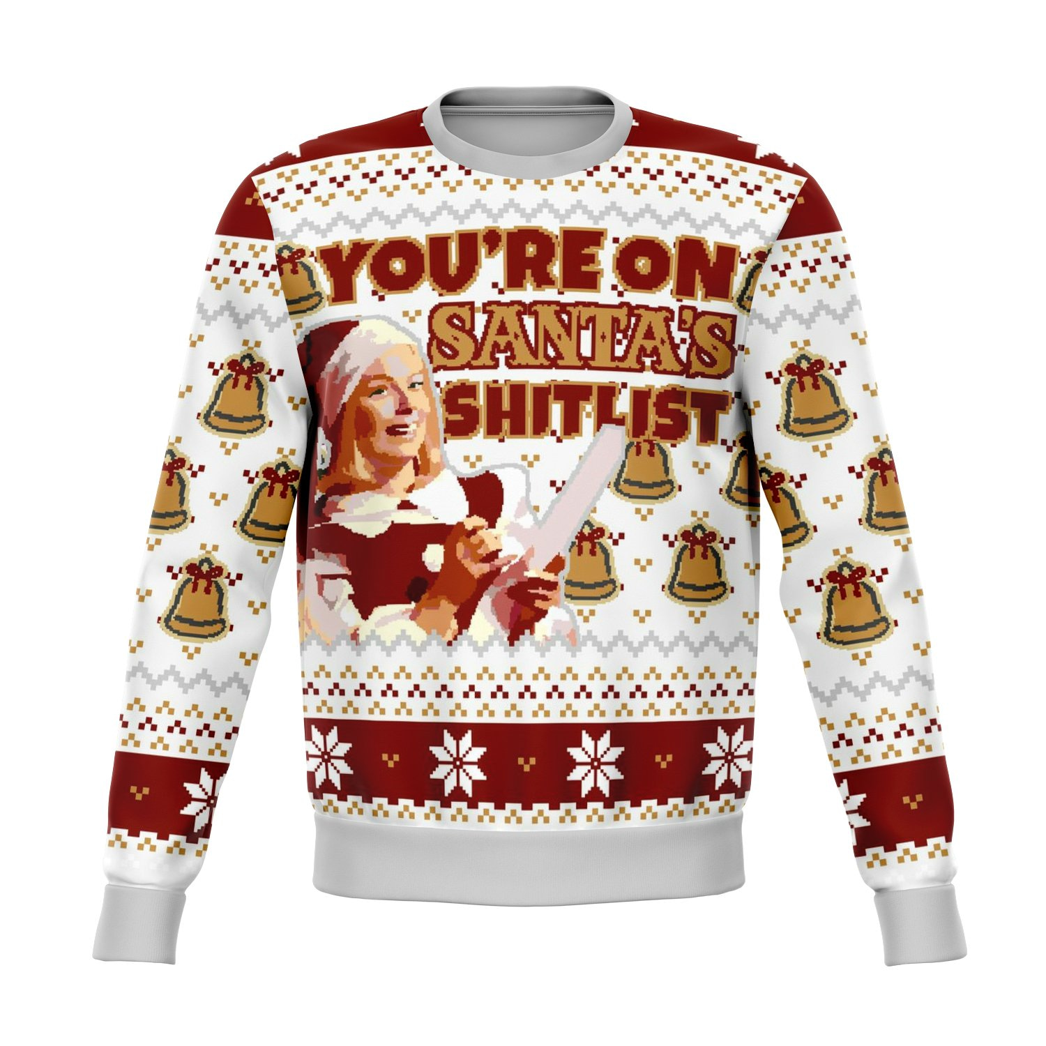 Santa Sht List Dank Ugly Sweater