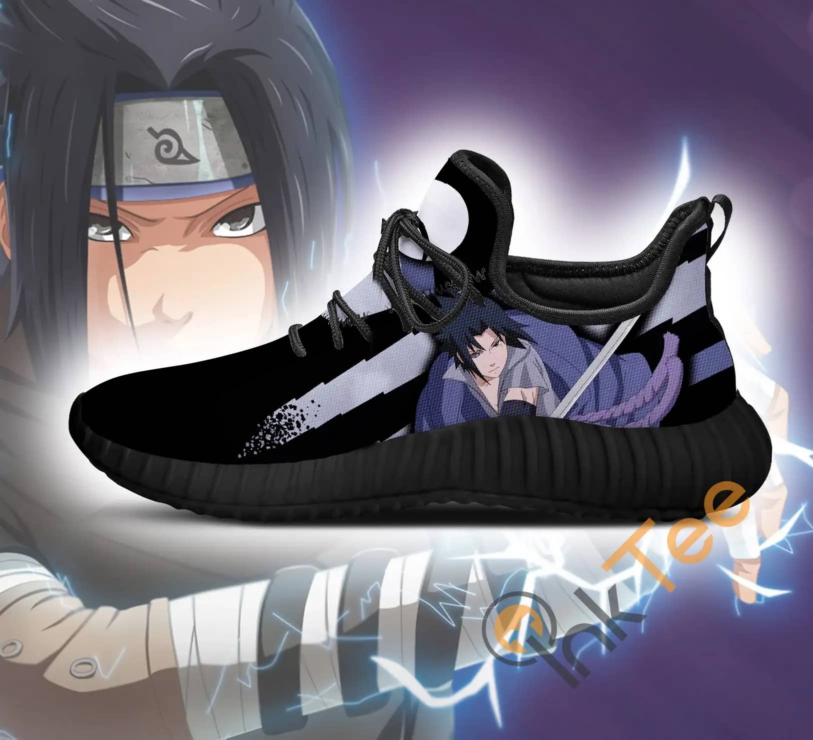 Inktee Store - Sasuke Jutsu Naruto Anime Amazon Reze Shoes Image