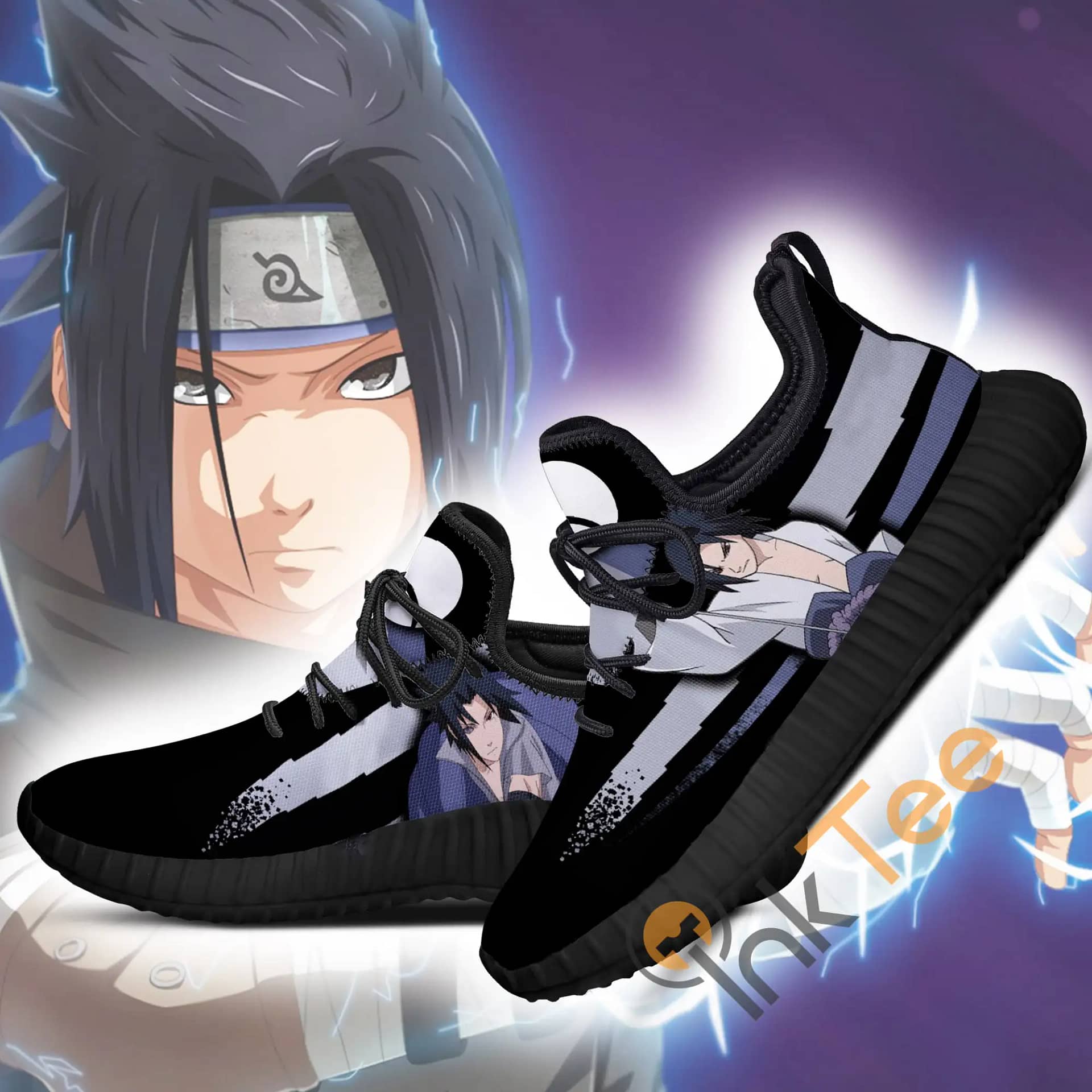 Inktee Store - Sasuke Jutsu Naruto Anime Amazon Reze Shoes Image