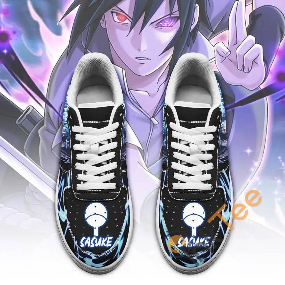 Sasuke Uchiha Custom Naruto Anime Amazon Nike Air Force Shoes