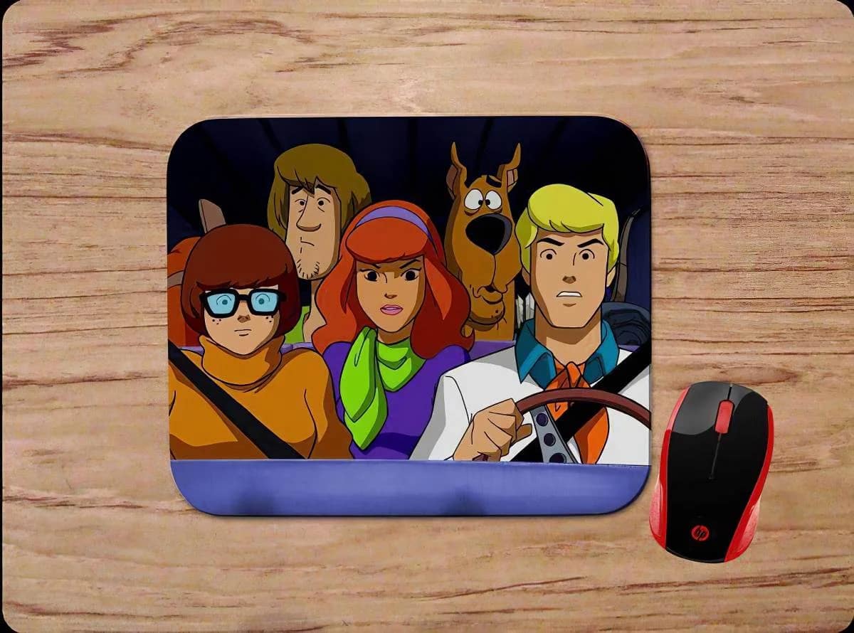 Scooby Doo Characters Car Scene Mouse Pads