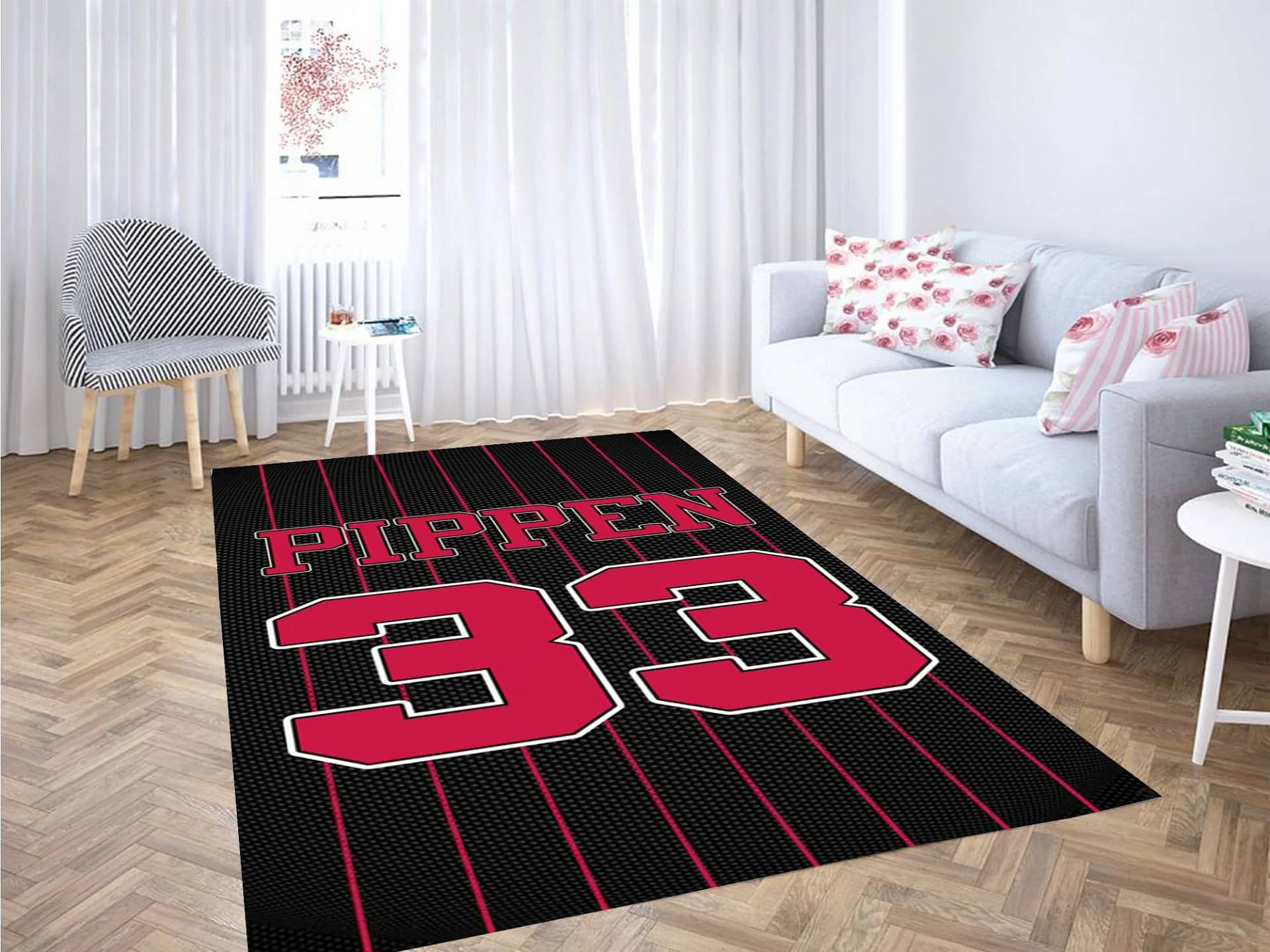 Scottie Pippen Jersey Wallpaper Carpet Rug
