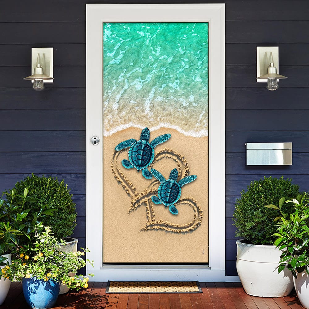 Inktee Store - Sea Turtle Beach Door Cover Image