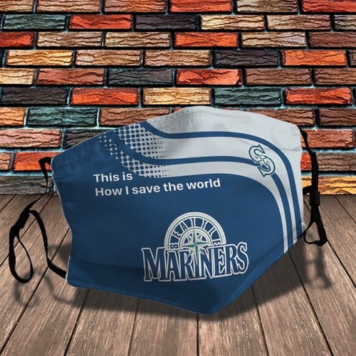 Seattle Mariners Sport Reusable Washable No4353 Face Mask