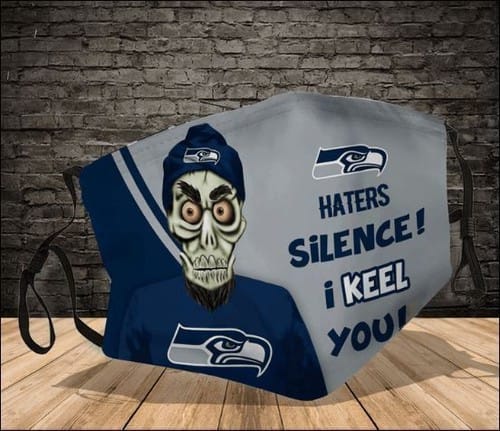 Seattle Seahawks Haters Silence I Keel You No4360 Face Mask