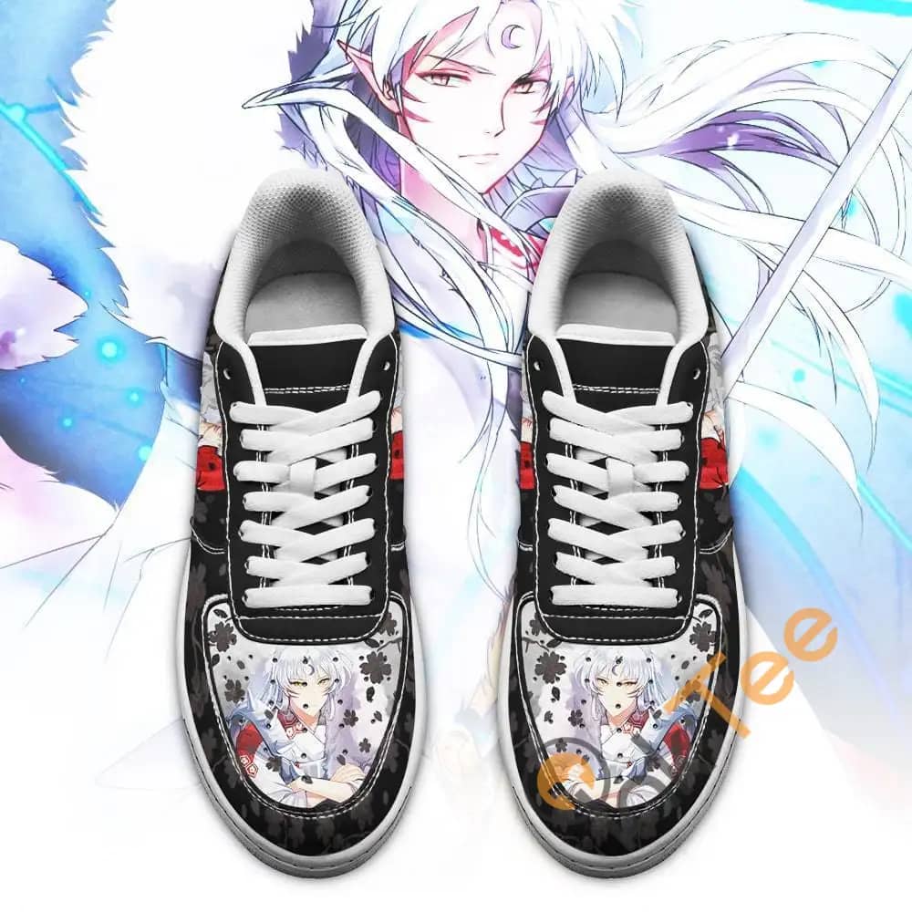 Sesshomaru Inuyasha Anime Fan Gift Idea Amazon Nike Air Force Shoes