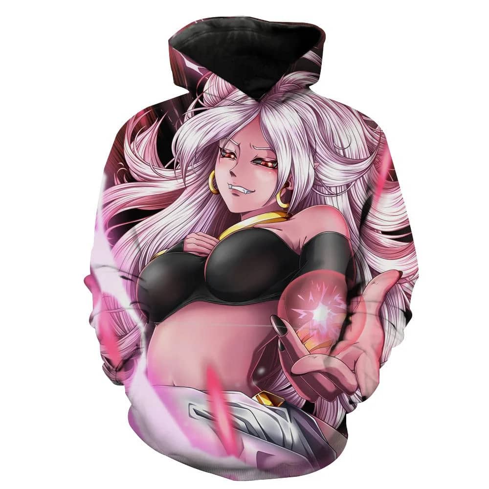 Sexy Android 21 Buu Dragon Ball Z Sexy Pullover 3D Hoodie - Inktee Store