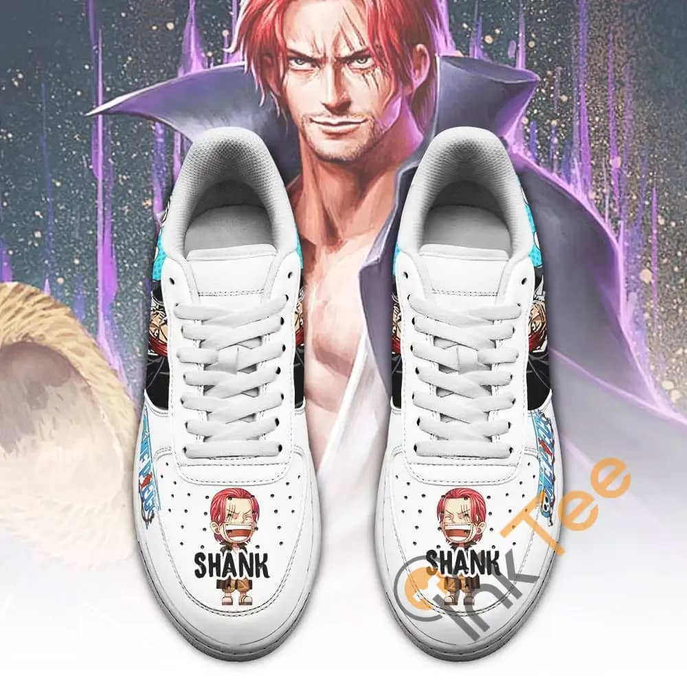 Shank Custom One Piece Anime Fan Amazon Nike Air Force Shoes