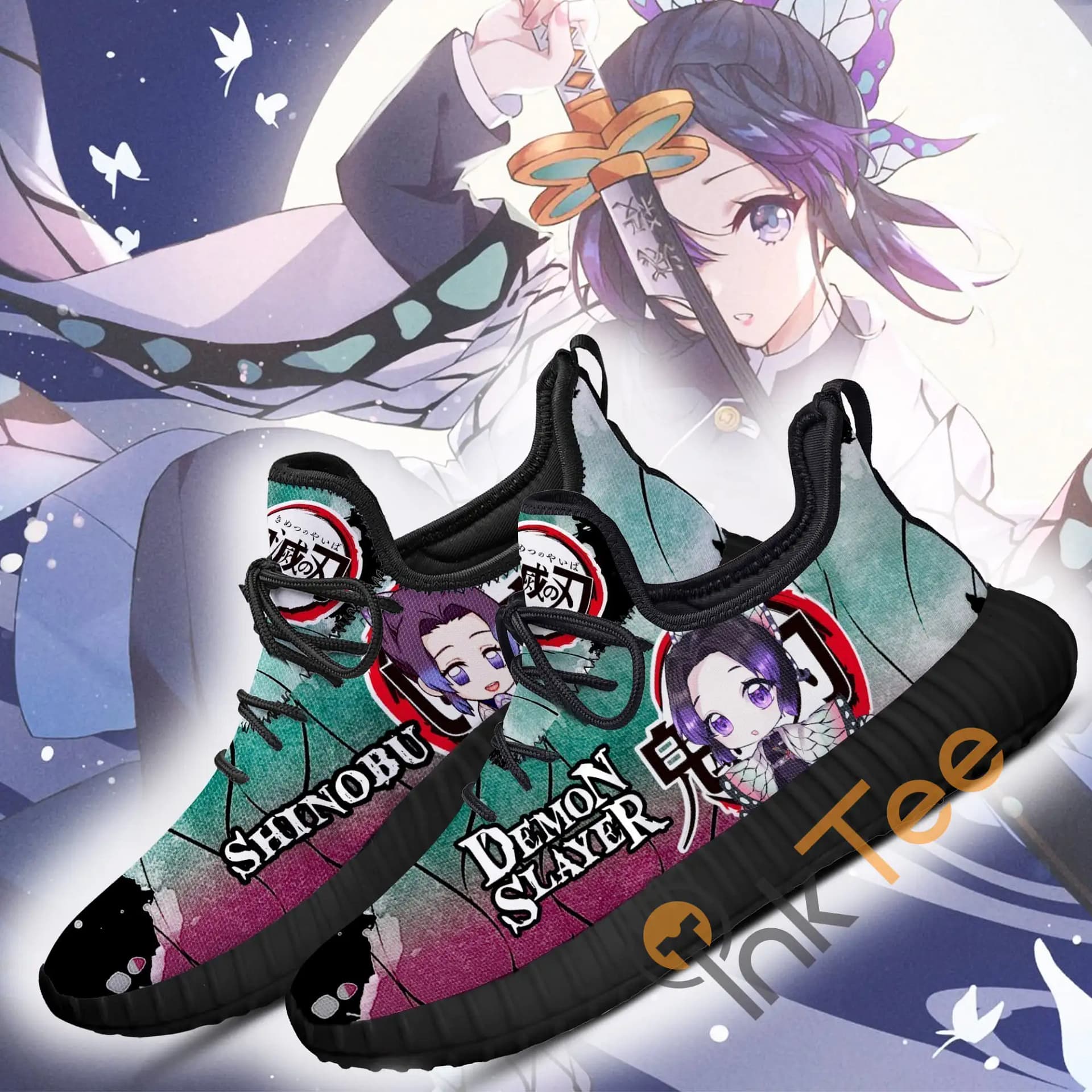 Inktee Store - Shinobu Kocho Demon Slayer Anime Amazon Reze Shoes Image