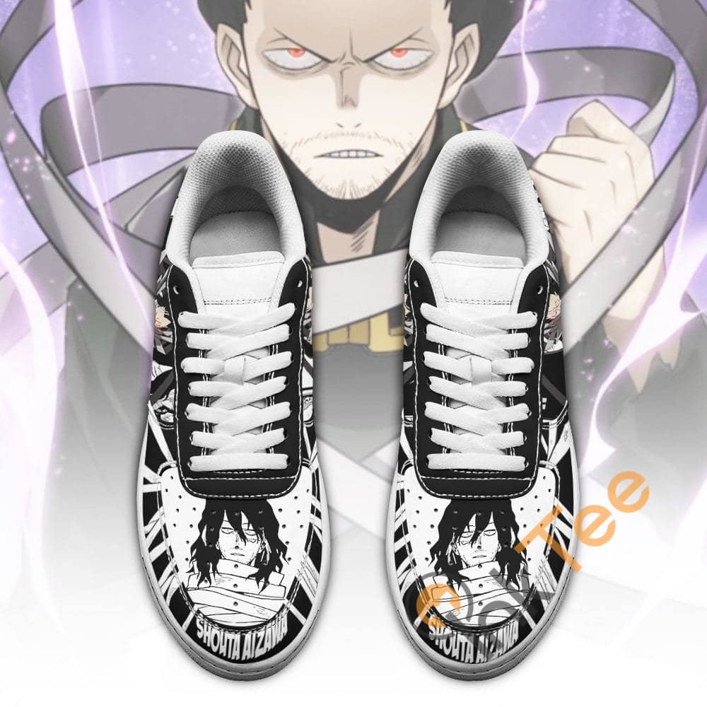 Shouta Aizawa Custom My Hero Academia Anime Fan Gift Amazon Nike Air Force Shoes
