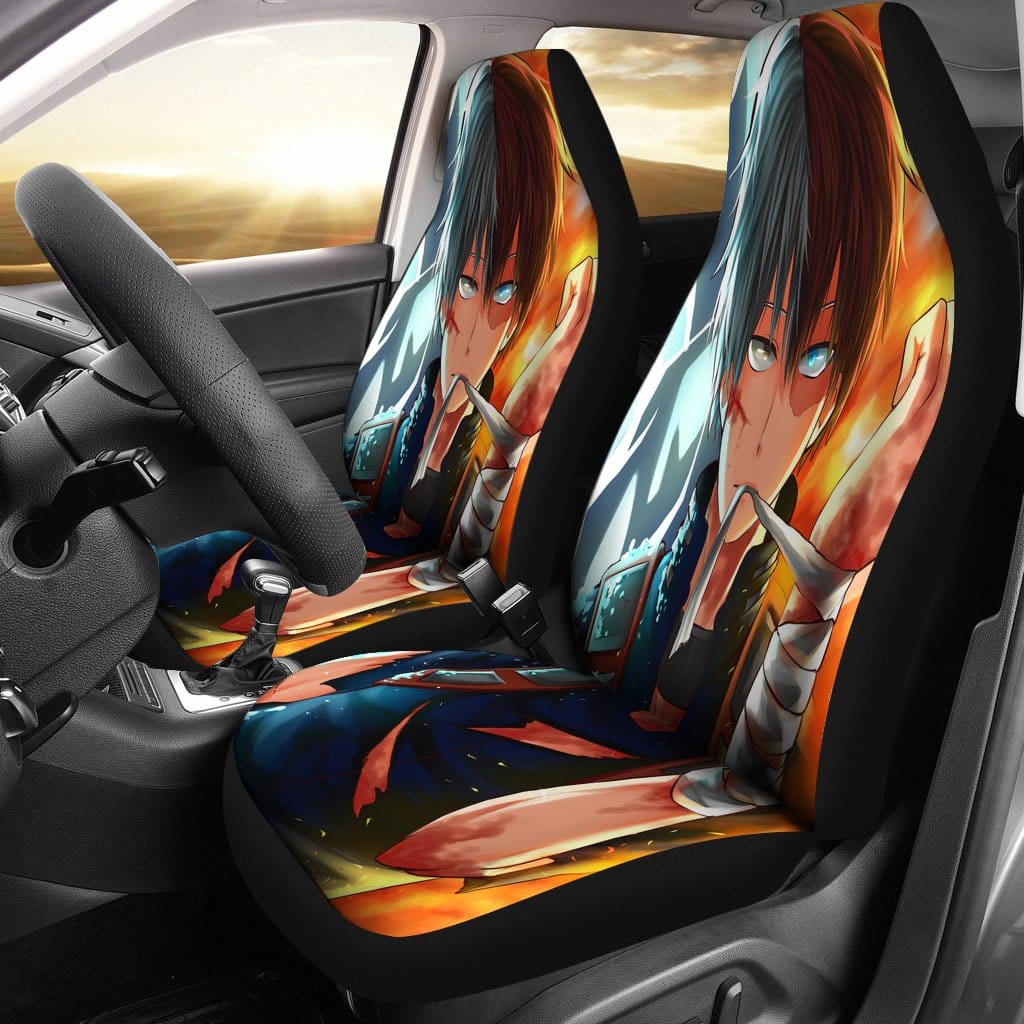 Shouto Todoroki Boku No Hero Academia Car Seat Covers