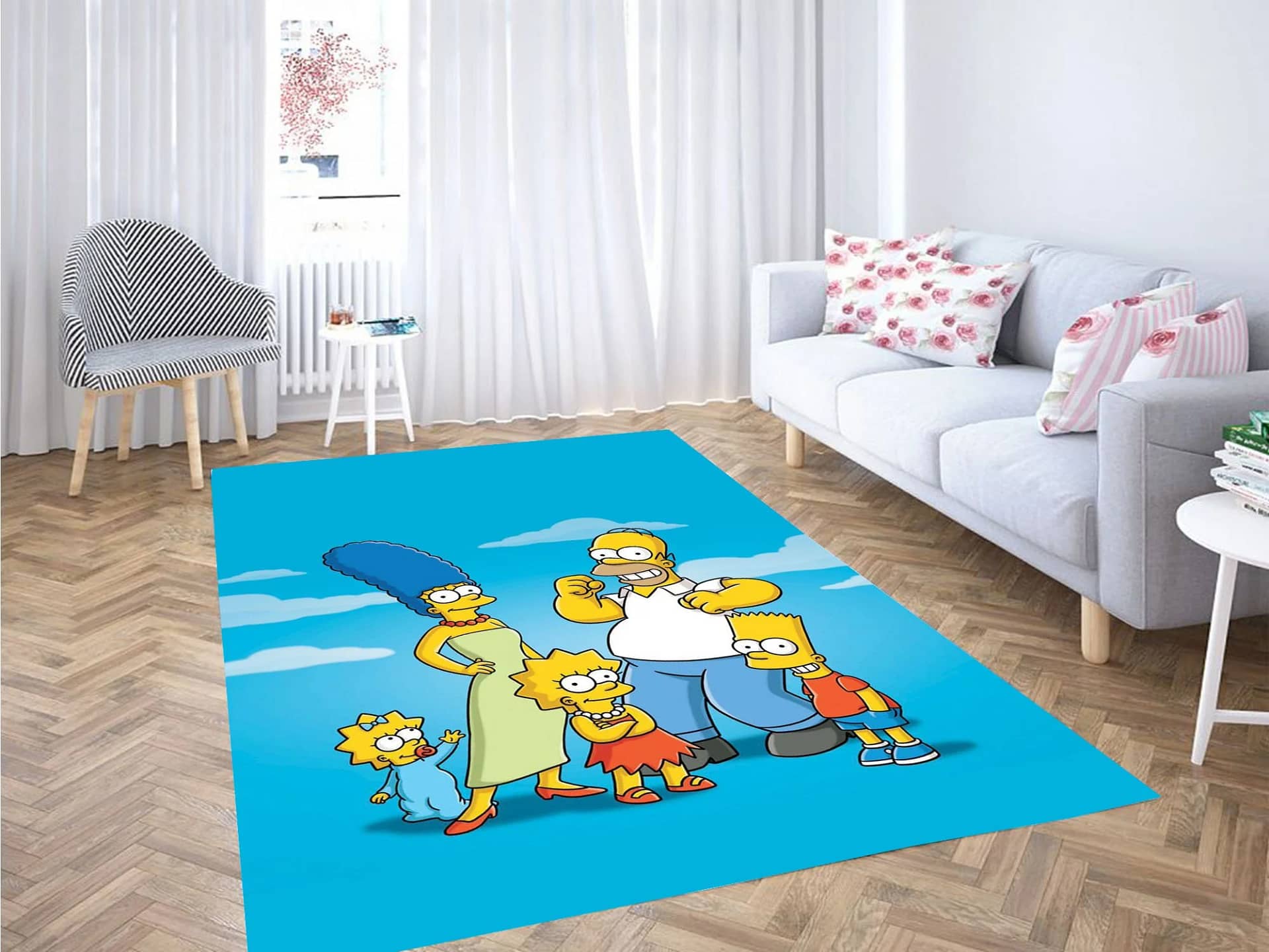 Simpsons Family Carpet Rug