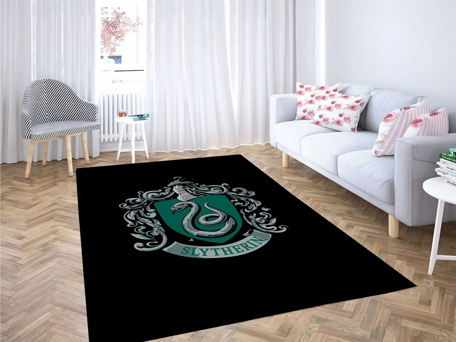 Slytherin Logo Harry Potter Carpet Rug