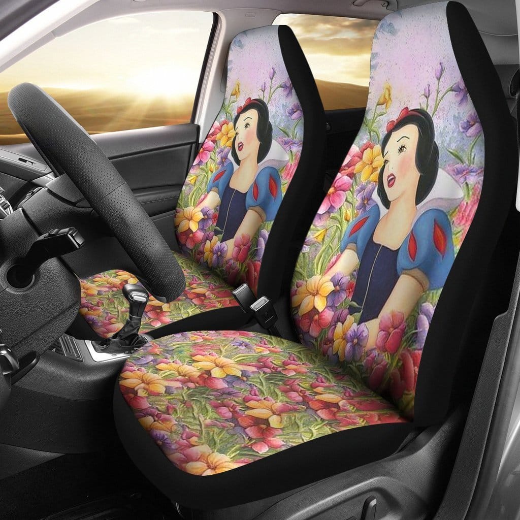 Snow White Disney Princess Cartoon Car Seat Covers