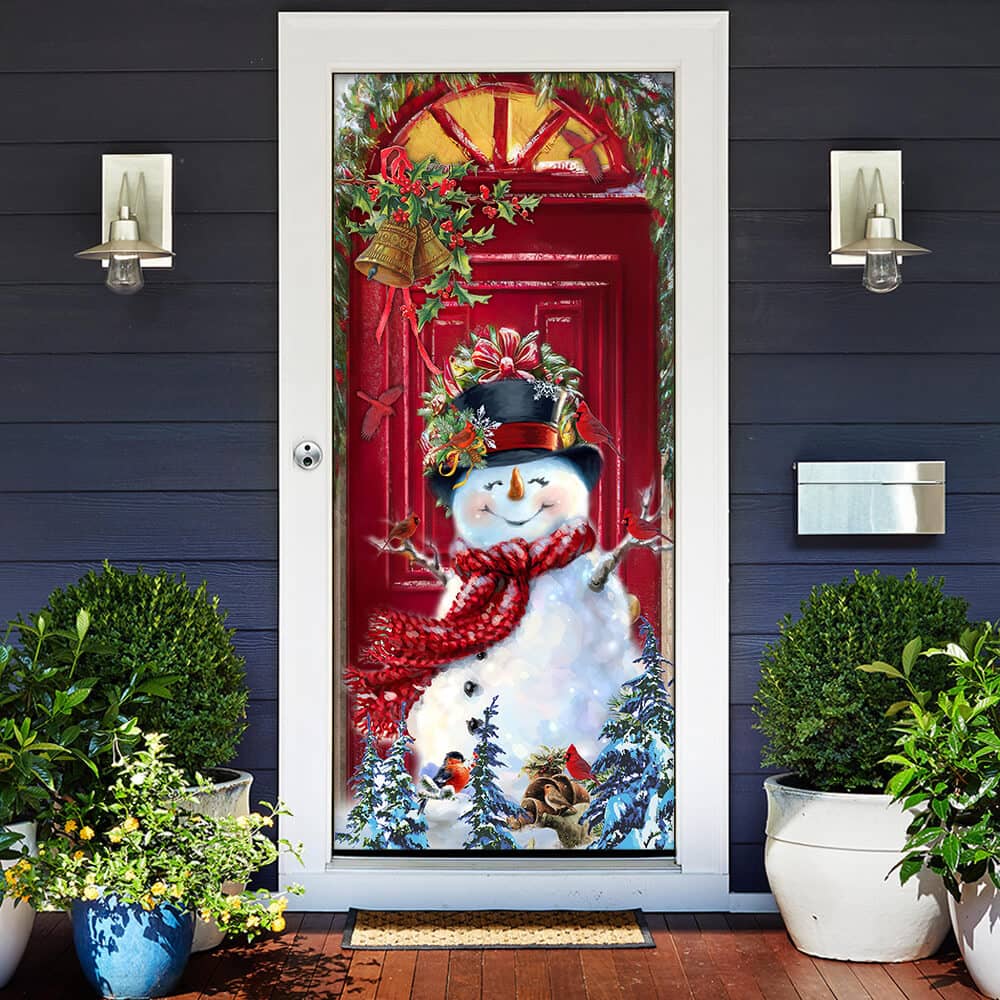 Inktee Store - Snowman Christmas Door Cover Image