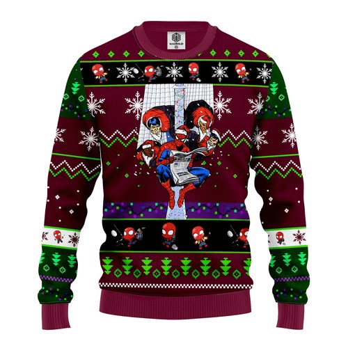 Spiderman Christmas Ugly Sweater