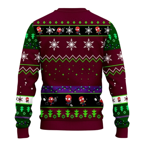 Inktee Store - Spiderman Christmas Ugly Christmas Sweater Image