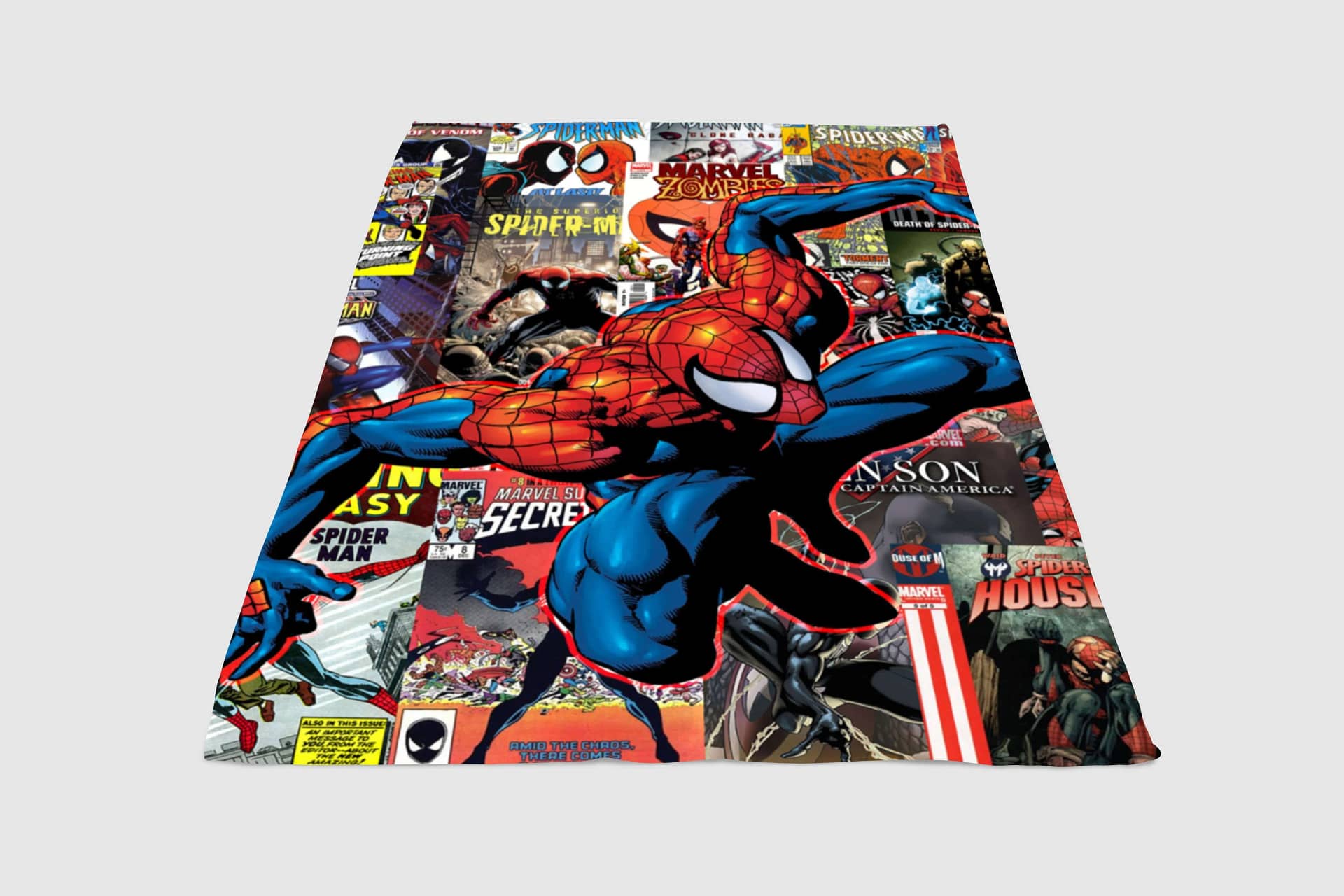 Spiderman Comic Fleece Blanket