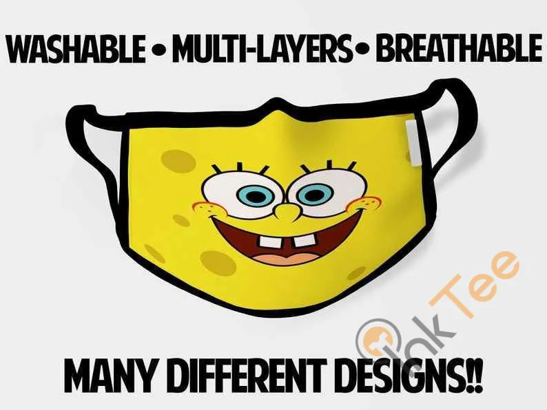 Spongebob Kids Childrens Reusable 5022 Face Mask