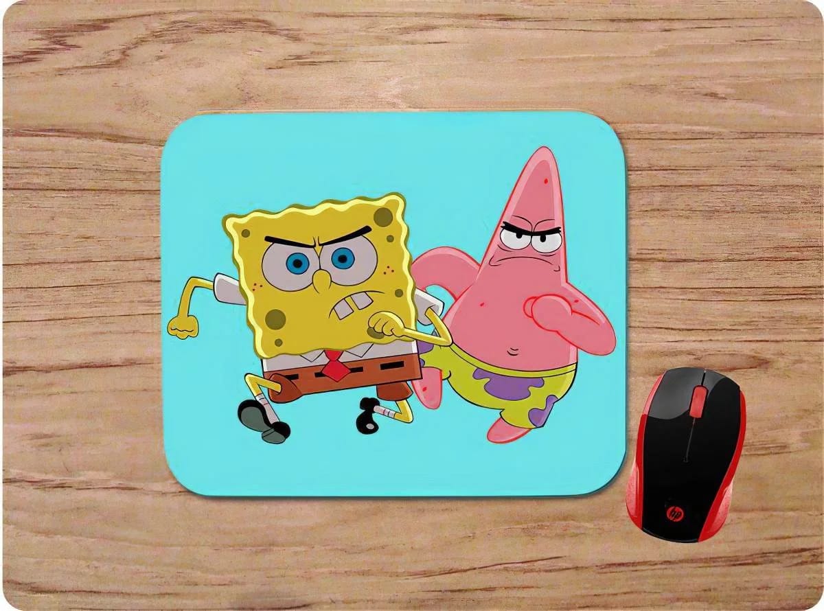 Spongebob &Amp; Patrick Mean Business Mouse Pads