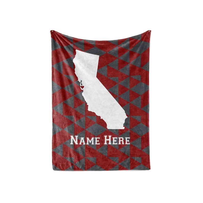 State Pride Series Ames Iowa - Personalized Custom S With Your Family Name Fleece Blanket