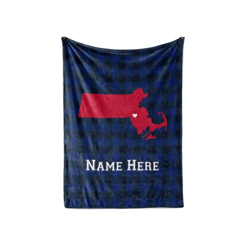 State Pride Series Baltimore Maryland - Personalized Custom Fleece Or Sherpa Blankets With Your Family Name Fleece Blanket
