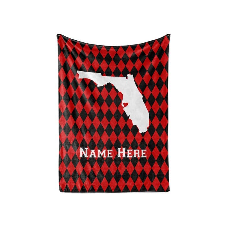 State Pride Series Charlotte North Carolina - Personalized Custom Fleece Or Sherpa Blankets With Your Family Name Fleece Blanket