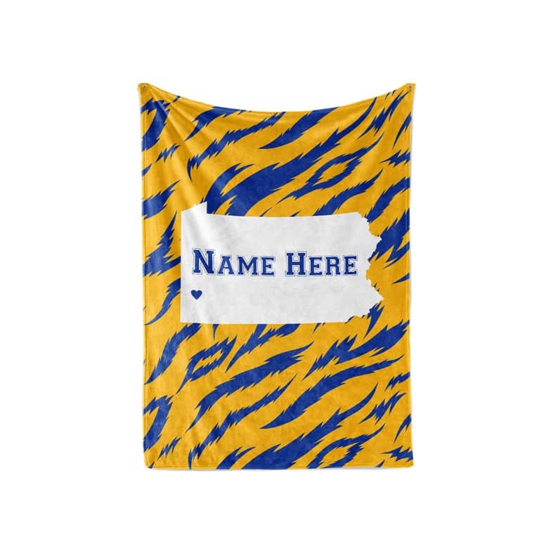 State Pride Series College Park Maryland - Personalized Custom S With Your Family Name Fleece Blanket