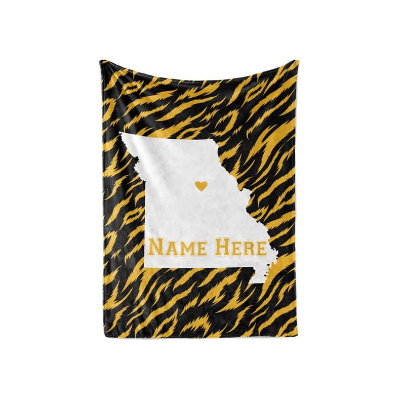 State Pride Series Columbia Missouri - Personalized Custom s With Your Family Name Fleece Blanket