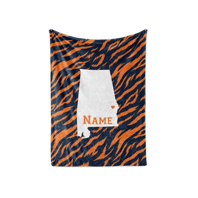 State Pride Series Miami Florida - Personalized Custom Fleece Or Sherpa Blankets With Your Family Name Fleece Blanket