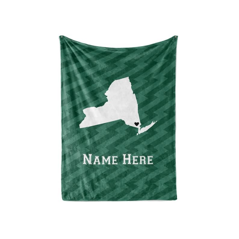 State Pride Series New England Massachusetts - Personalized Custom Fleece Or Sherpa Blankets With Your Family Name Fleece Blanket