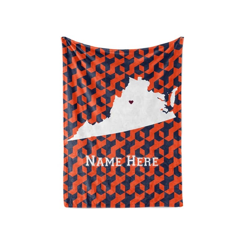State Pride Series State College Pennsylvania - Personalized Custom S With Your Family Name Fleece Blanket