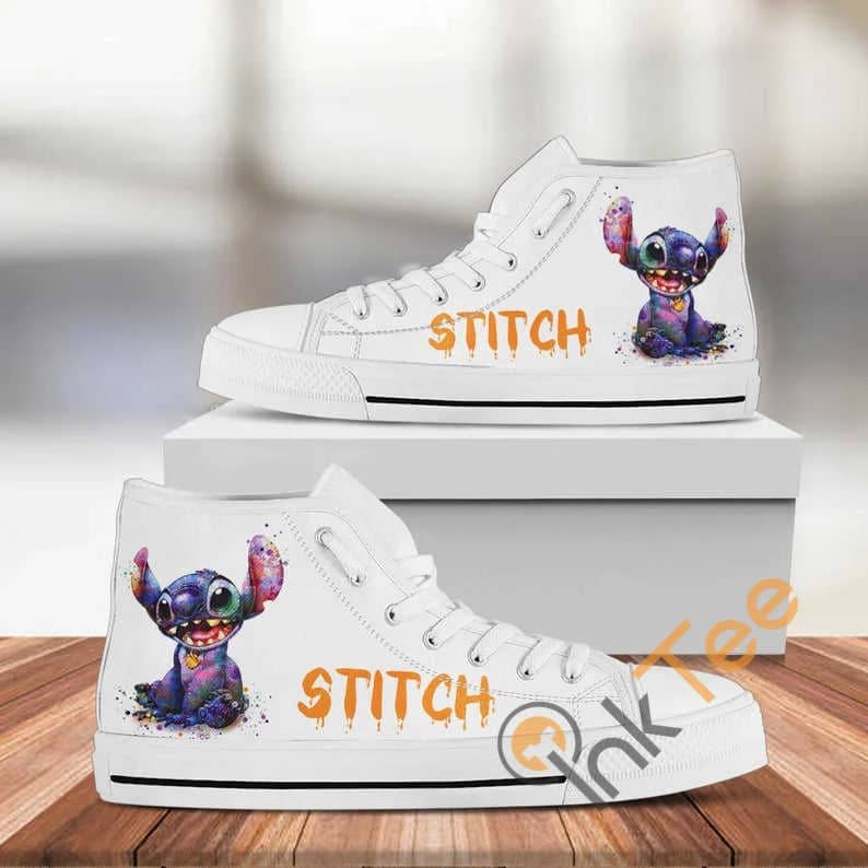Stitch Disney Custom Pattern Movie No 318 High Top Shoes