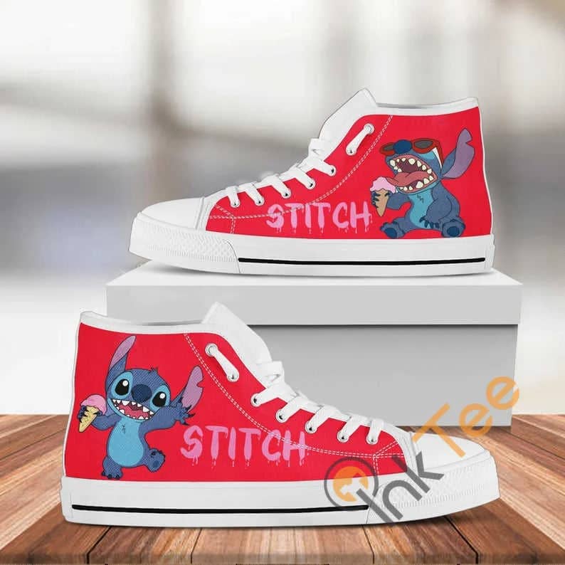 Stitch Disney Custom Pattern Movie No 320 High Top Shoes