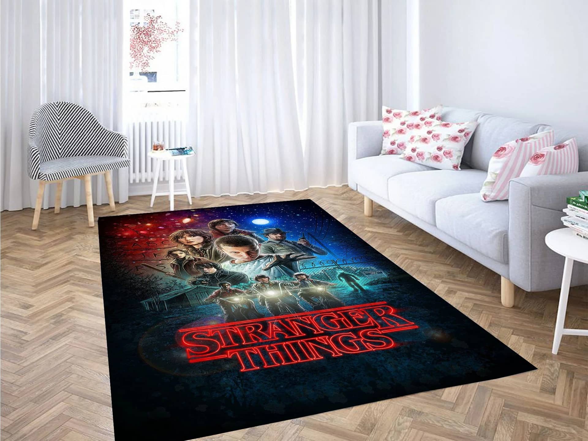 Stranger Things Wallpaper Carpet Rug