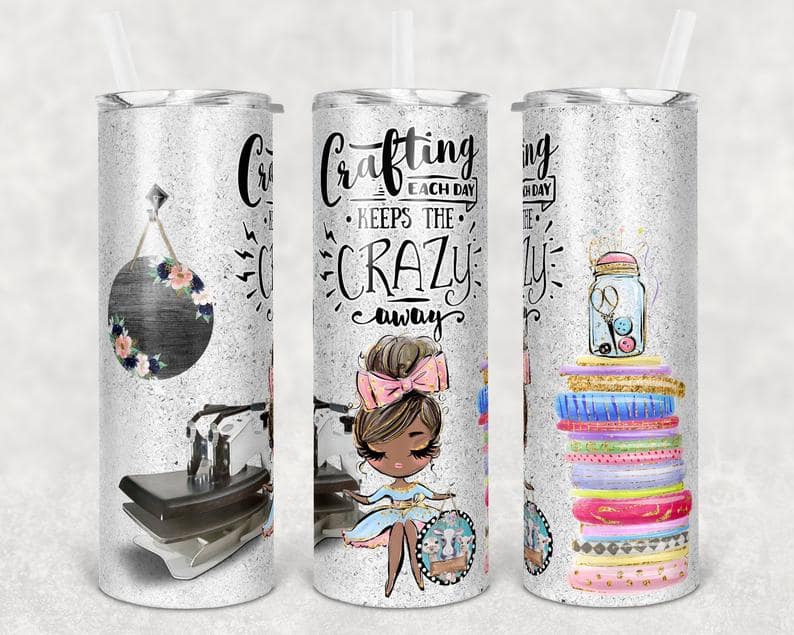 Sublimating Sewing Quilting Crafting Stainless Steel Tumbler