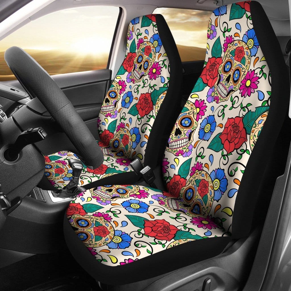 Sugar Skull Rose Amazing Gift Ideas Car Seat Covers
