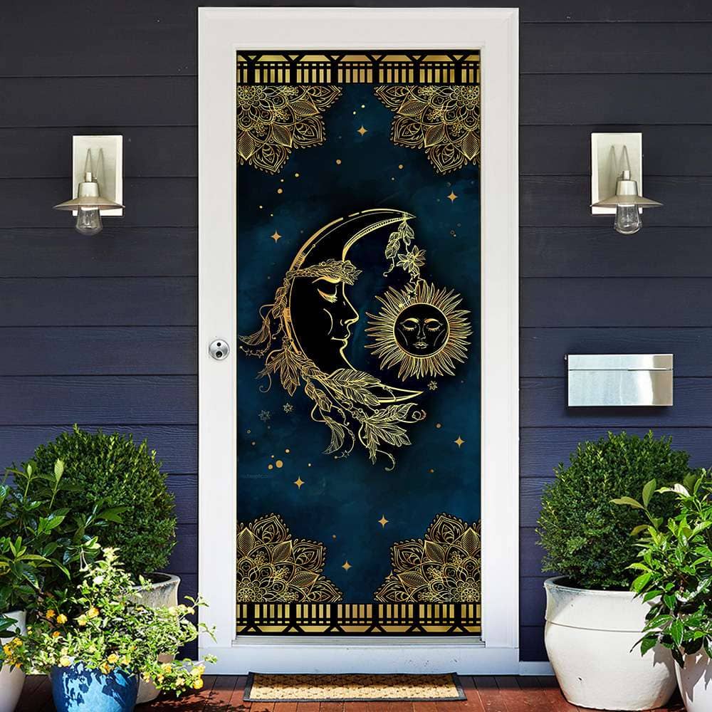 Inktee Store - Sun And Moon Mandala Door Cover Image