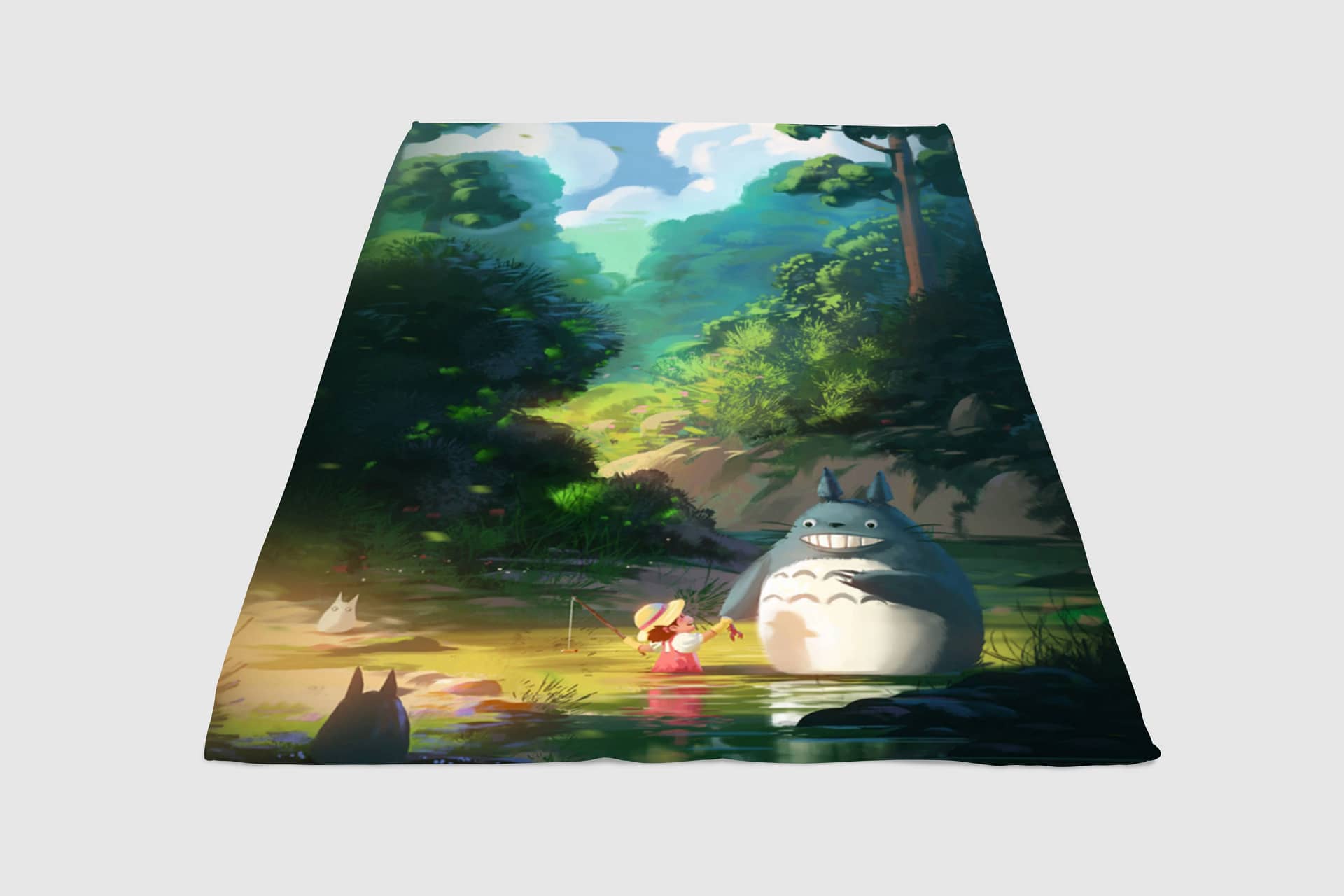 Sunset Mei Totoro Fleece Blanket