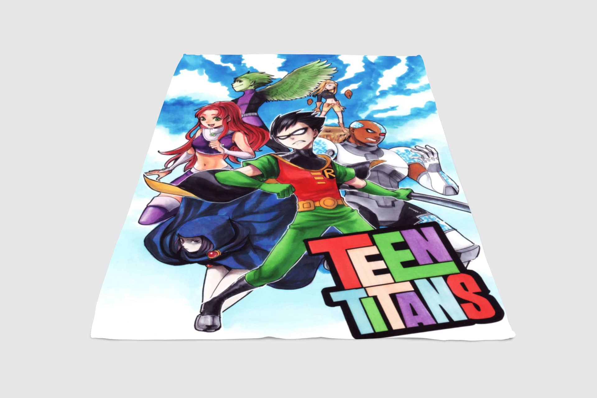 Teen Titans Main Character Fleece Blanket